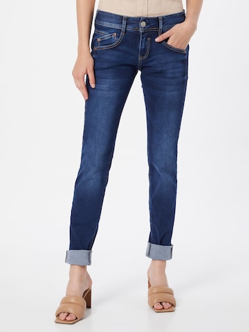 Herrlicher Slimfit Jeans 'Gila' in Blauw: voorkant