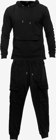 Tom Barron Sweatsuit in Black: front