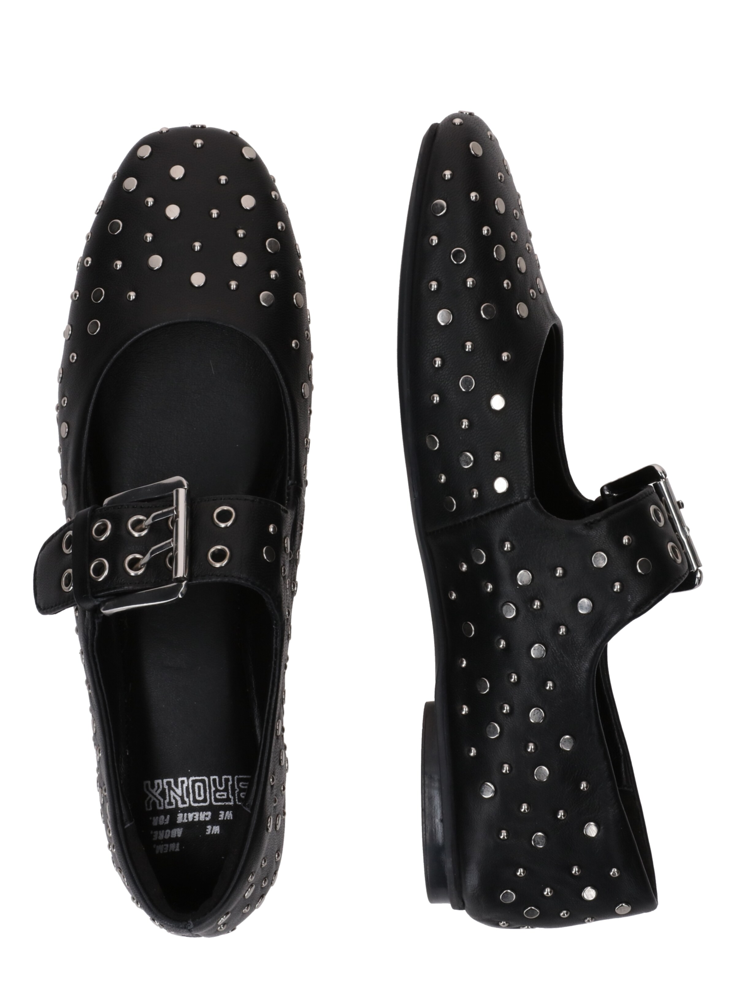 Ballerines à lanières 'Alor-A' BRONX en noir