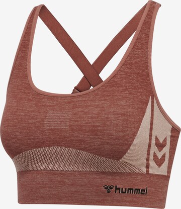 Hummel Bustier Športni top | rdeča barva