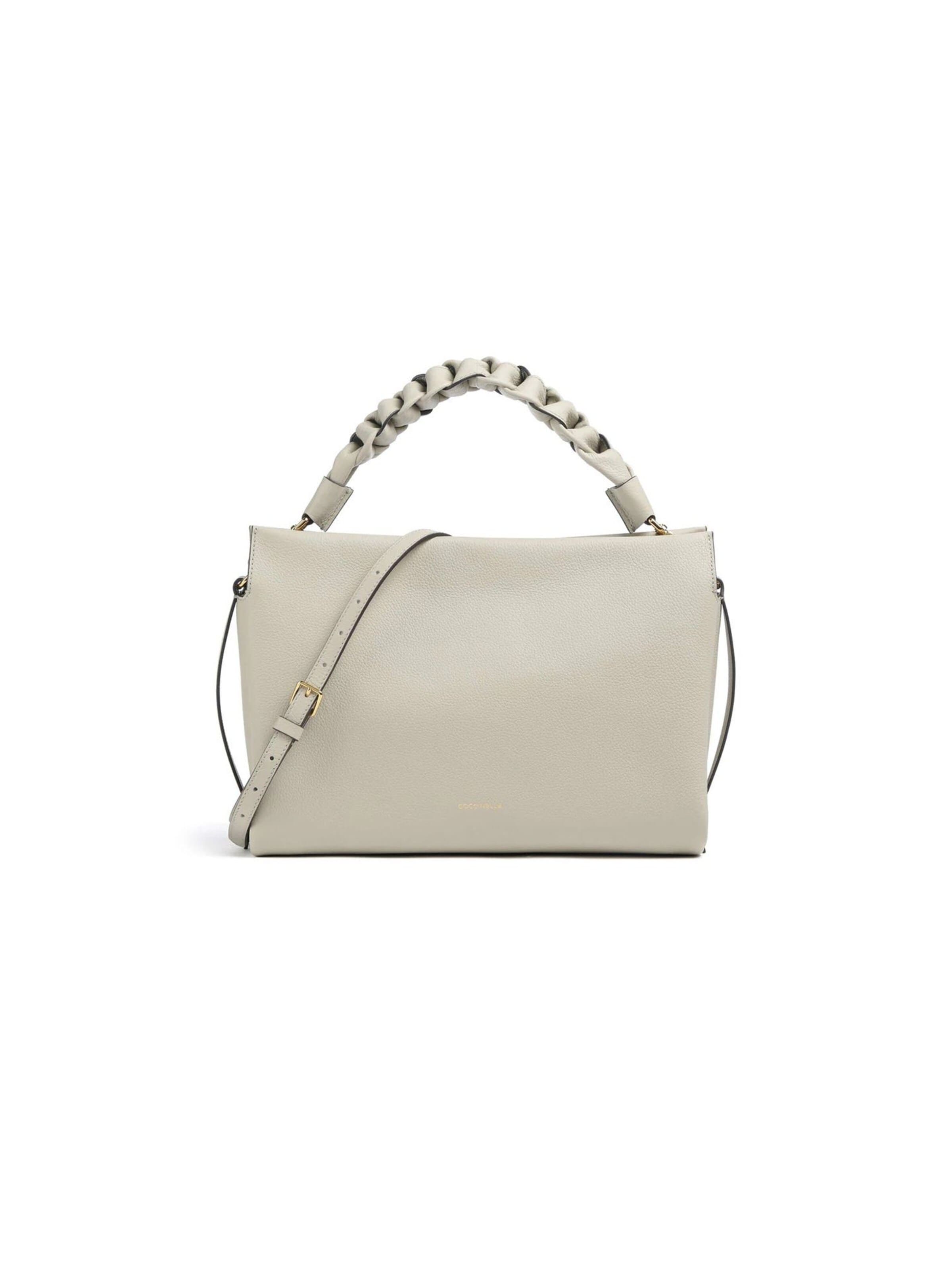 Borsa a mano 'Boheme Grana Double Shoulder Bag' di Coccinelle in grigio: frontale