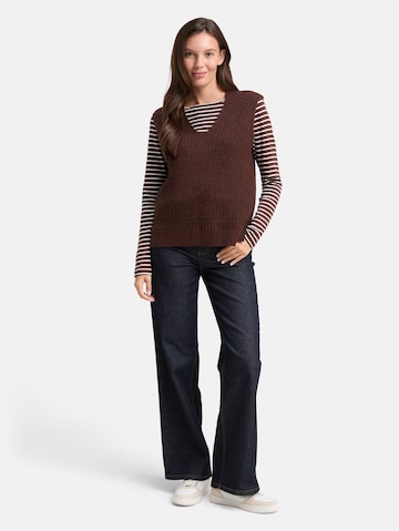 TOM TAILOR Sweater in Brown