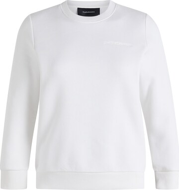 PEAK PERFORMANCE Sweatshirt Pullover 'Crew' in Weiß