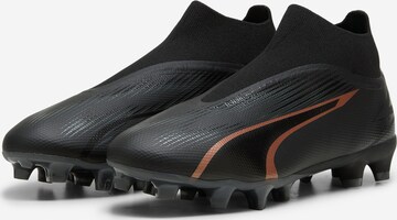 PUMA - Chuteira 'ULTRA MATCH' em preto: frente