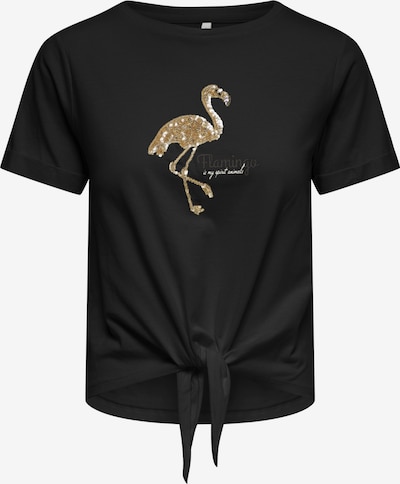 Marškinėliai 'ONLDORA' iš ONLY, spalva – Auksas / juoda / balta, Prekių apžvalga