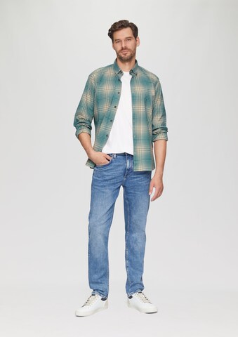 s.Oliver Regular fit Button Up Shirt in Beige