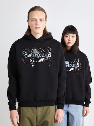 Carlo Colucci Collegepaita värissä musta: etupuoli