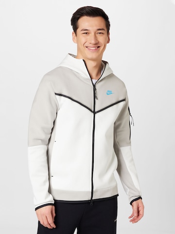 Nike Sportswear - Sudadera con cremallera en gris: frente