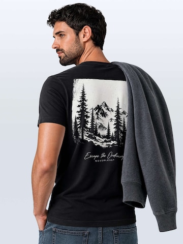 Neverless Shirt 'Escape the Ordinary' in Black