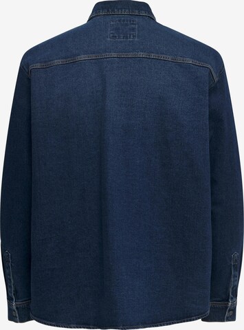 Only & Sons Regular Fit Hemd in Blau