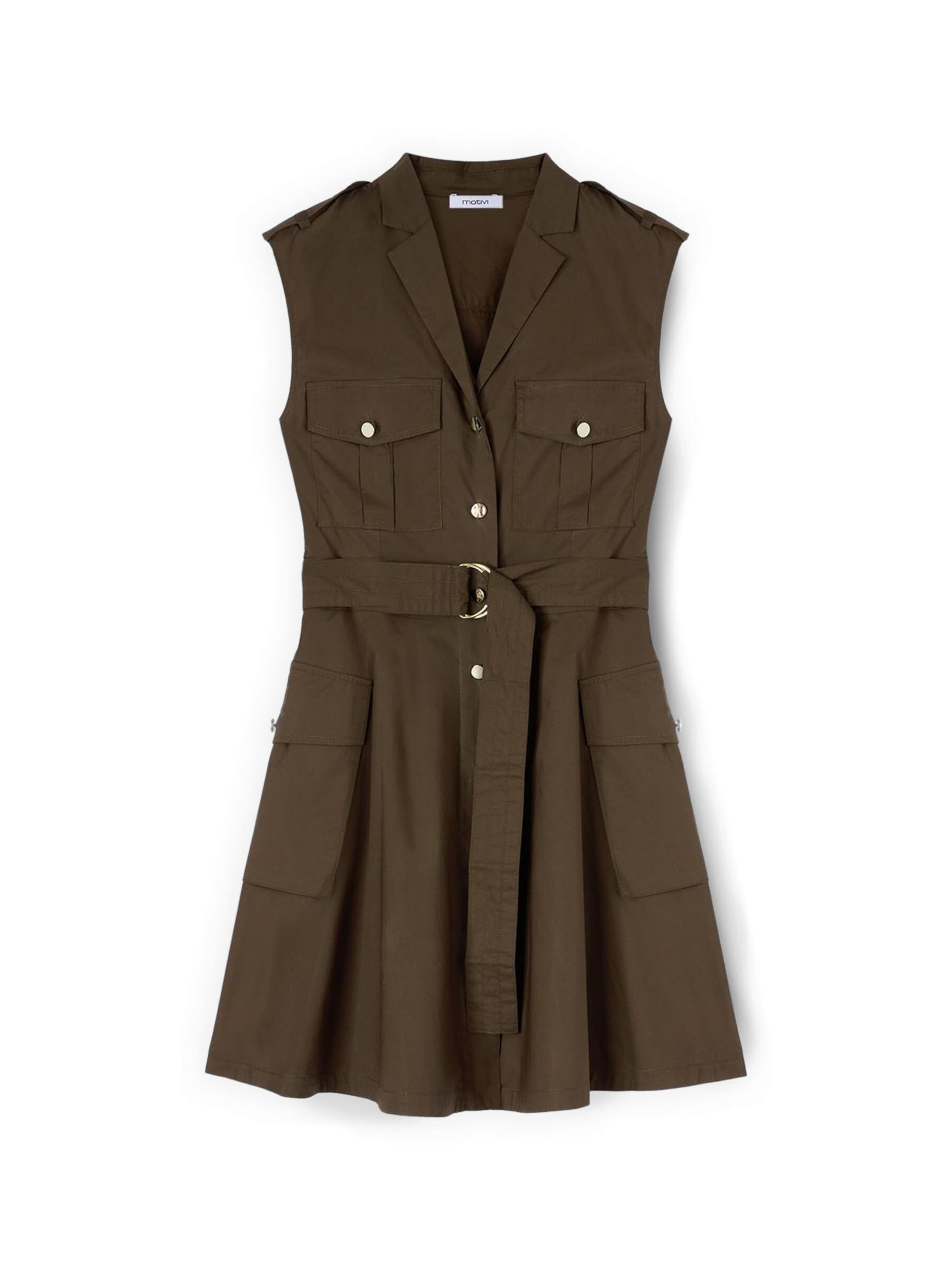 Abito camicia di MOTIVI in verde: frontale