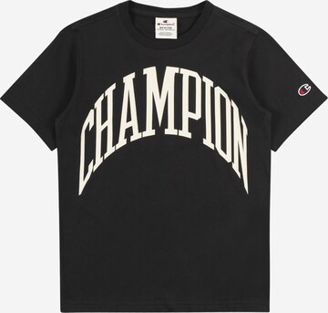 Champion Authentic Athletic Apparel Тениска в черно: отпред