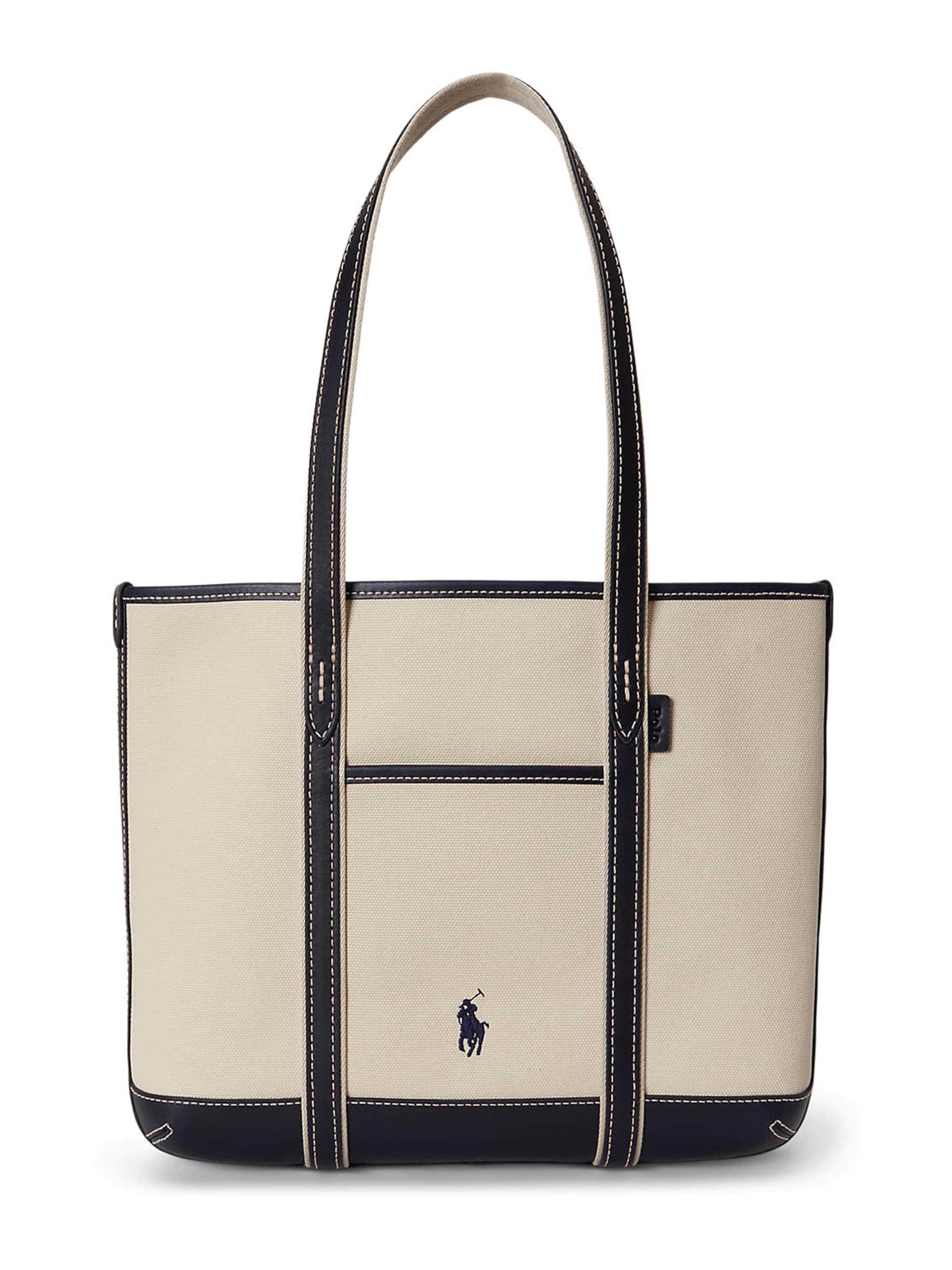 Shopper Polo Ralph Lauren di colore crema / marrone scuro, Visualizzazione prodotti