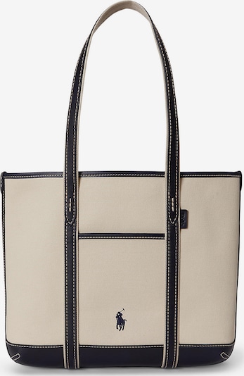 Polo Ralph Lauren Шоппер в Кремовый / Темно-коричневый, Обзор товара