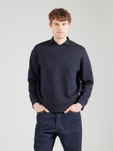 ARMANI EXCHANGE - Sweatshirt em azul: frente