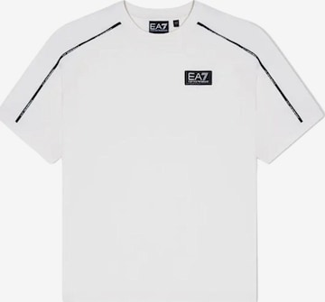 Maglietta di EA7 Emporio Armani in bianco: frontale