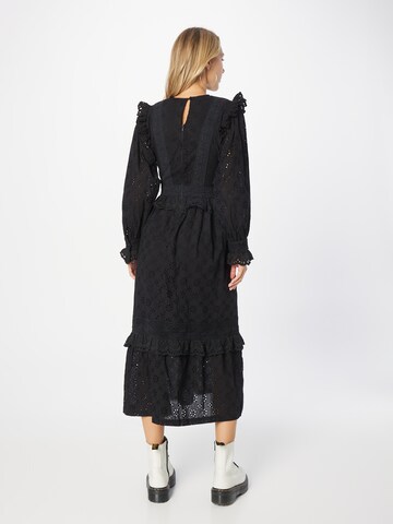 Warehouse - Vestido 'Broderie' em preto