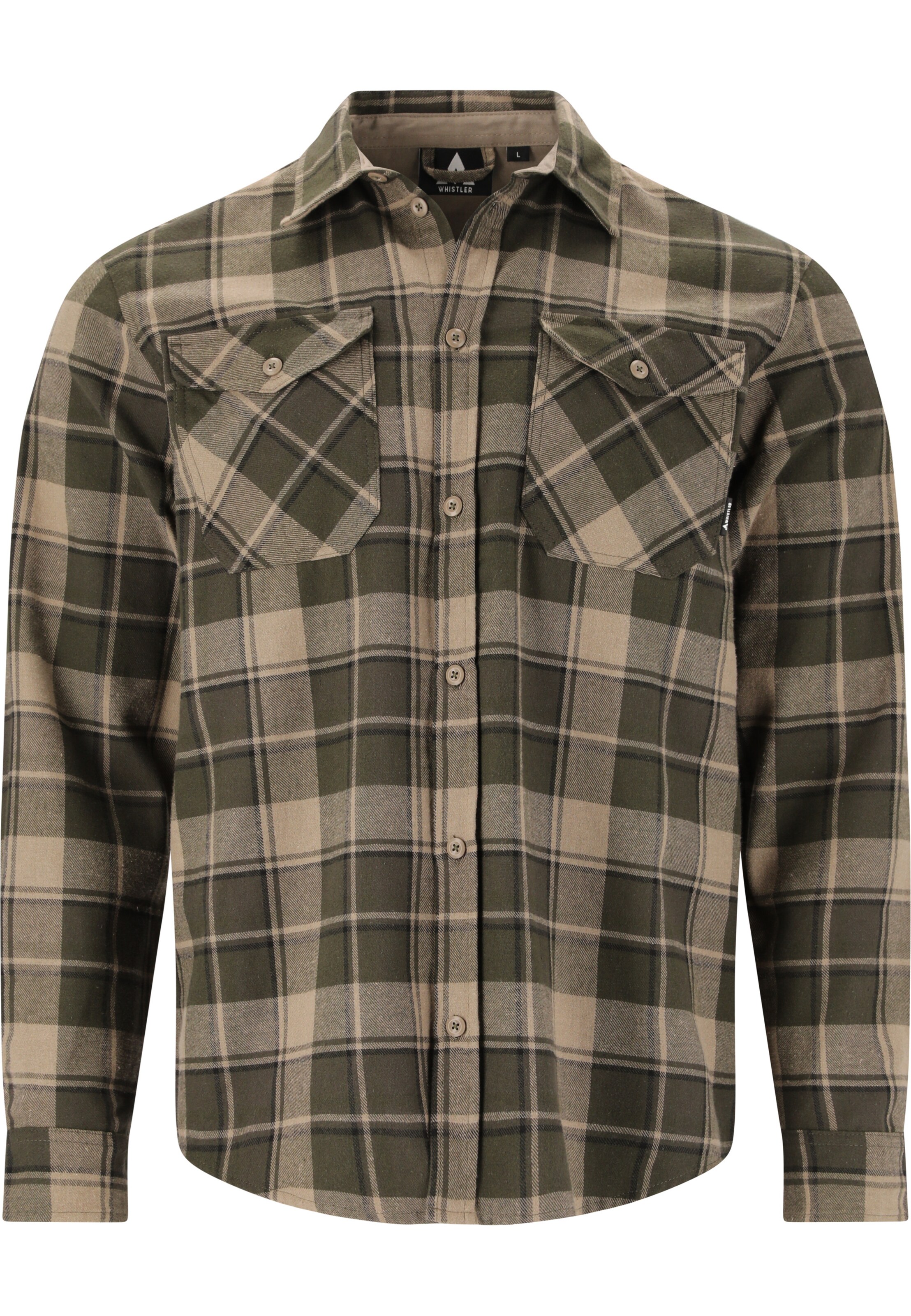 Whistler Regular fit Functioneel overhemd in Bruin: voorkant