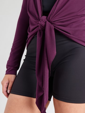 CURARE Yogawear Športový kardigán - Fialová