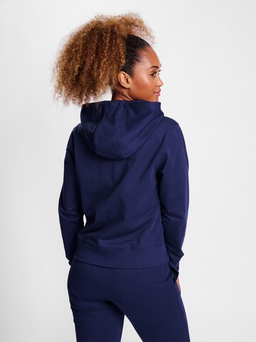 Hummel Athletic Zip-Up Hoodie in Blue