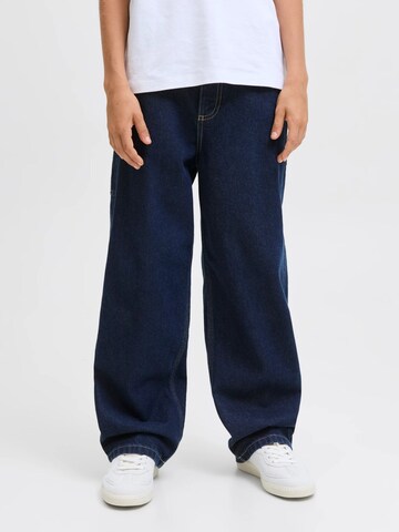 Jack & Jones Junior Zvonové kalhoty Džíny 'JJIALEX JJCARPENTER' – modrá
