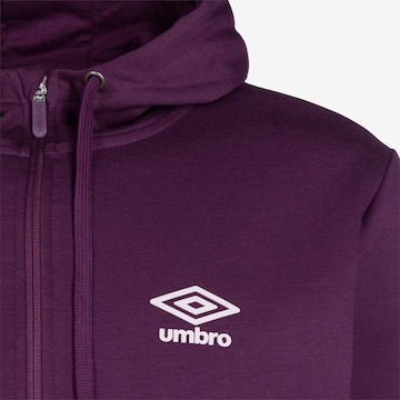 UMBRO Athletic Zip-Up Hoodie 'Core Zt' in Purple