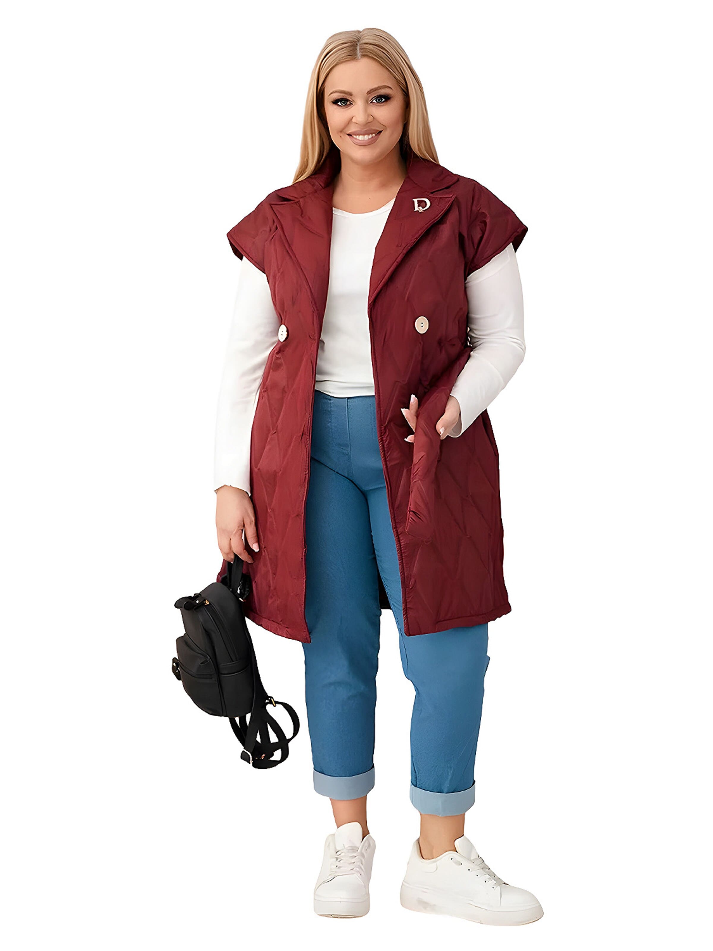 Lumera Bodywarmer 'Sussurro' in Lila: voorkant