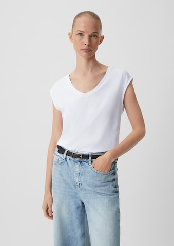 T-shirt comma casual identity en blanc : devant