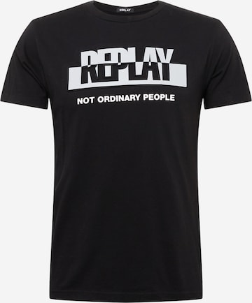 REPLAY T-Shirt in Schwarz: predná strana