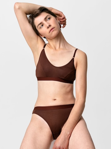 Erlich Textil - Bustier Sujetador 'Edith' en marrón