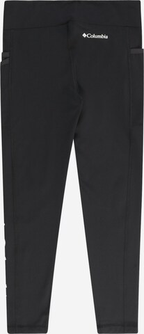 COLUMBIASkinny Sportske hlače 'Lodge' - crna boja