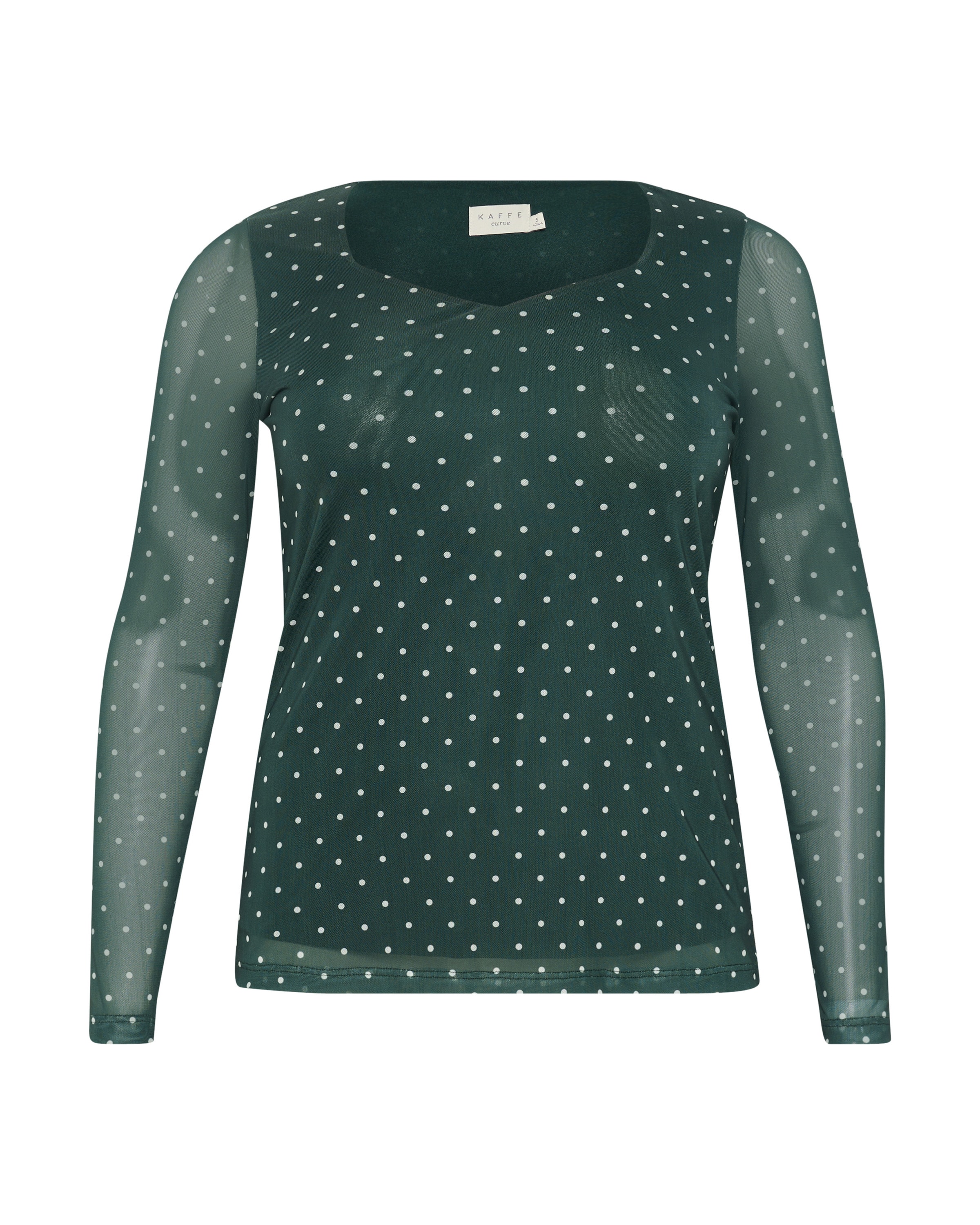 KAFFE CURVE Blouse &#x27;KC Autumna&#x27; in Zwart: voorkant
