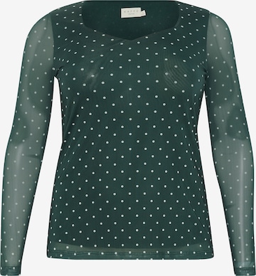 KAFFE CURVE - Blusa 'KC Autumna' en negro: frente