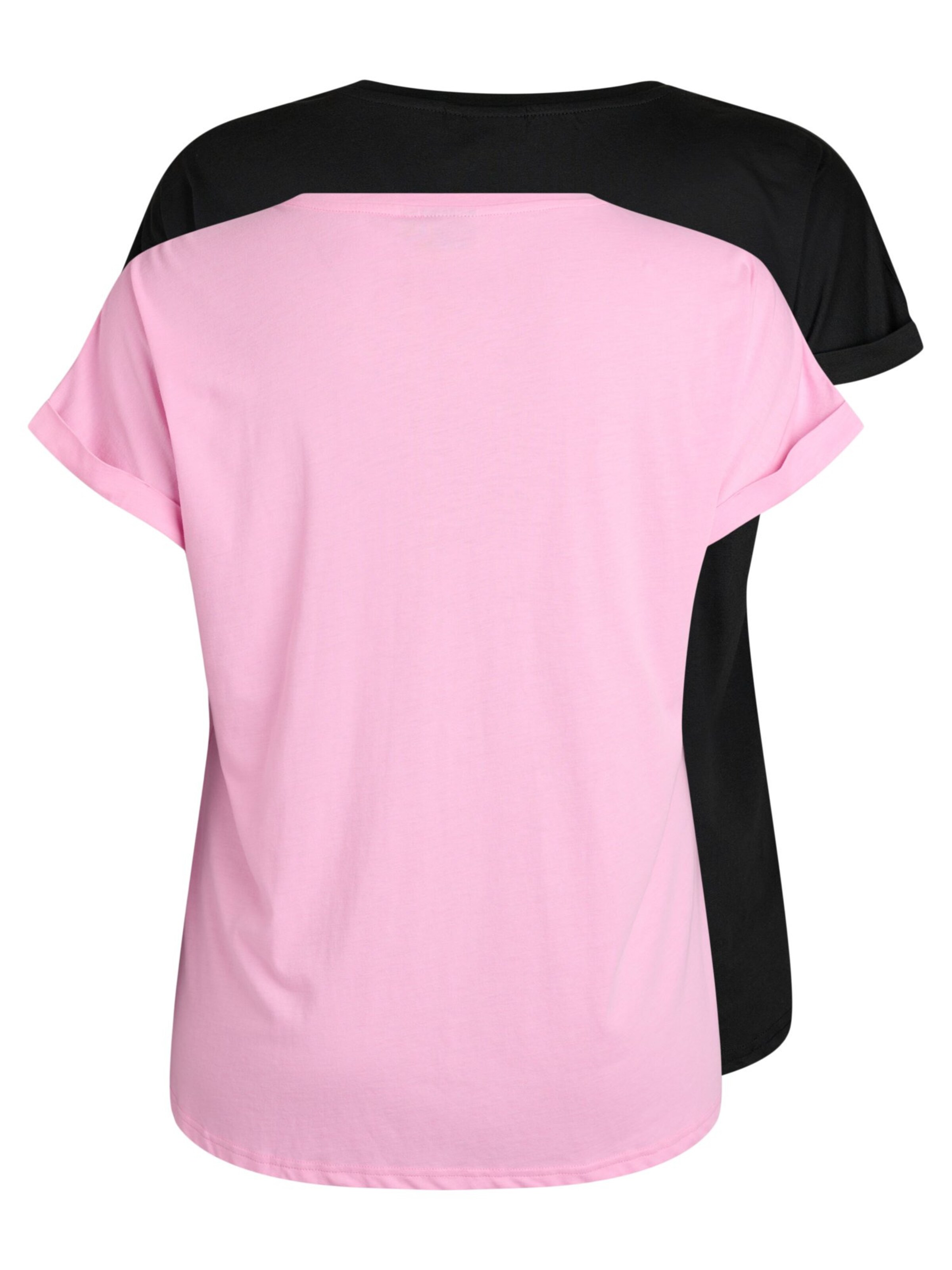 Zizzi Shirt 'MKatja' in Roze