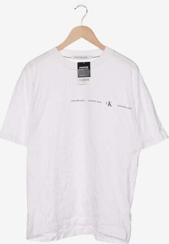Calvin Klein Jeans T-Shirt L in Weiß: predná strana