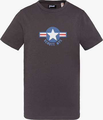 Sweat Schott NYC en gris : devant