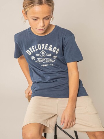 T-Shirt 'MOTOCLUB' Deeluxe en bleu