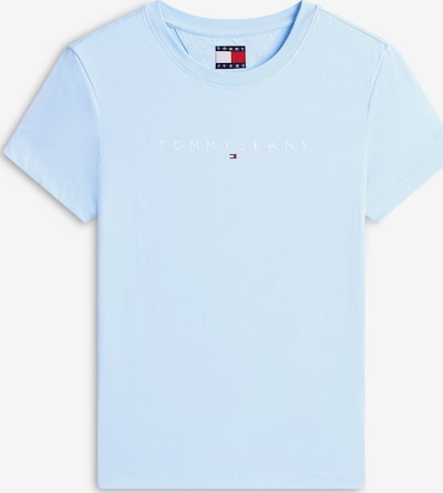 Marškinėliai iš Tommy Jeans Plus, spalva – šviesiai mėlyna / balta, Prekių apžvalga