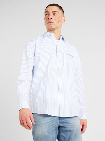 Tommy Jeans - Regular Fit Camisa 'Classics' em azul: frente