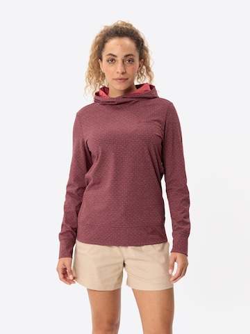 VAUDE Sportief sweatshirt 'Tuenno' in Rood: voorkant