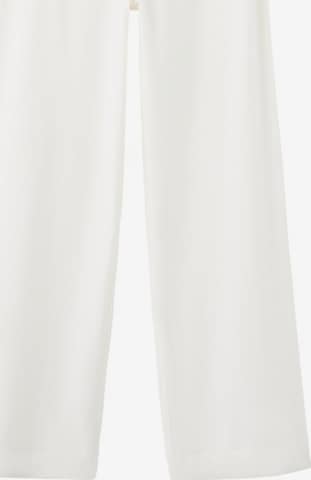 MANGO Pyjamahose 'Kiki' in Weiß: Vorderseite