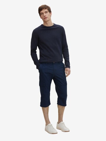 TOM TAILOR Regular Cargo Pants 'Max' in Blue