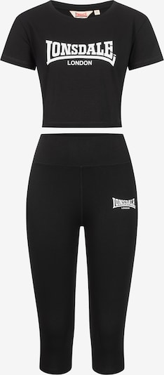 LONSDALE Tepláková souprava 'Ixworth' - černá / bílá, Produkt