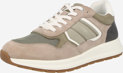Tamaris Matalavartiset tennarit värissä tummabeige / antrasiitti / khaki / valkoinen, Tuotenäkymä