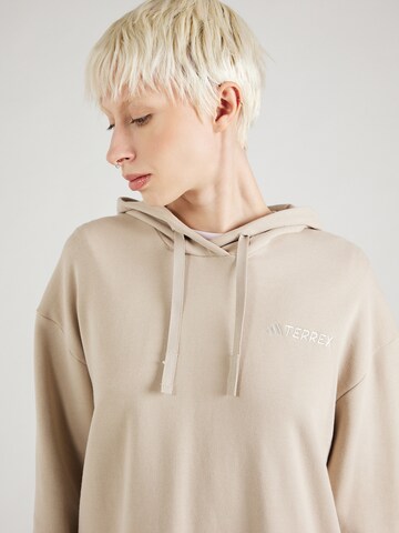 Sweat de sport ADIDAS TERREX en beige