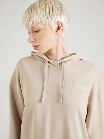 ADIDAS TERREX Sportief sweatshirt in Beige