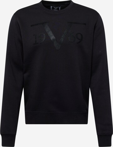 19V69 ITALIA Sweatshirt 'BILLY' i svart: framsida