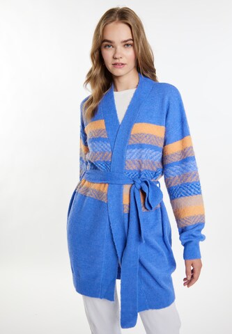 Cardigan IZIA en bleu : devant