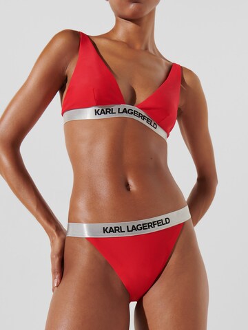 Karl Lagerfeld Bikinové nohavičky - Červená