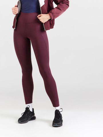 Skinny Pantalon de sport 'OASIS' Fabletics en rouge : devant
